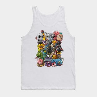 Cartoon Doodle Art Tank Top